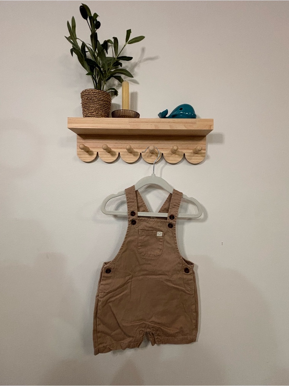 Carter's Tan Cotton Toddler Overalls